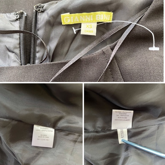 Gianni Bini Short Sleeve Classic Black Dress Sz XS - Picture 9 of 12